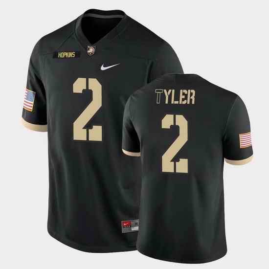 Men Army Black Knights Tyhier Tyler College Football Black Game Jersey